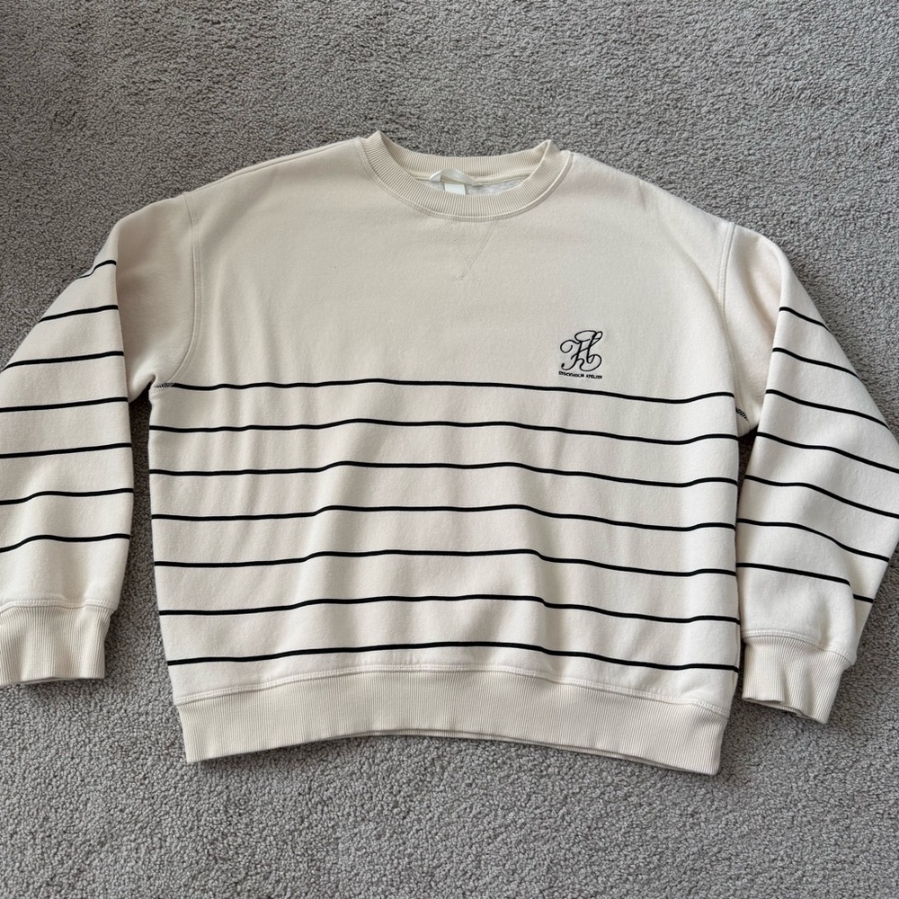 H&M Sweatshirt Relaxed-fit crewneck Large Boxy - Picture 8 of 8
